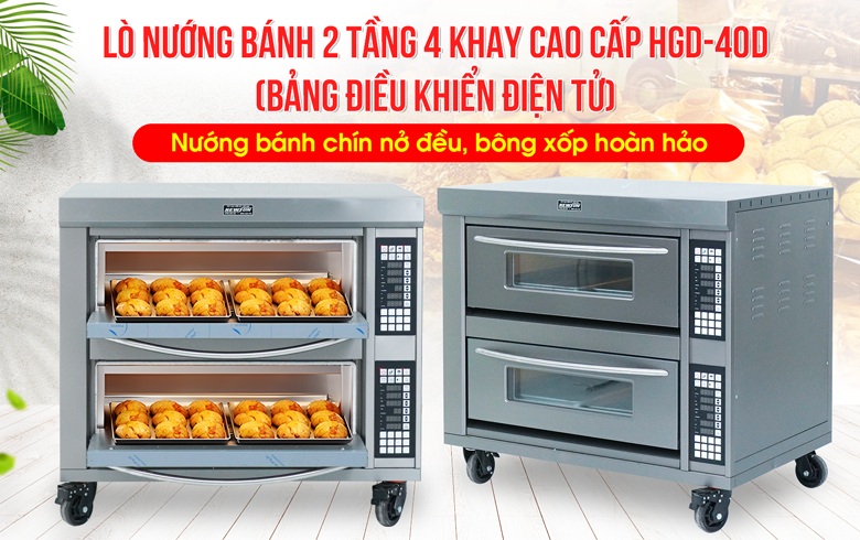 Lò nướng bánh dùng điện 2 tầng 4 khay NEWSUN HGD-40D