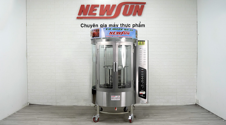 Hình ảnh thực tế lò quay gà vịt dùng điện 850