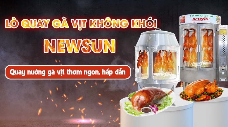 NEWSUN cung cấp đa dạng các mẫu mã của lò quay vịt