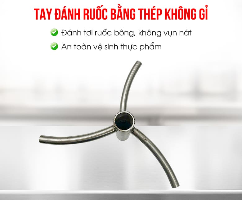 Chọn máy có tay đánh ruốc chuyên dụng