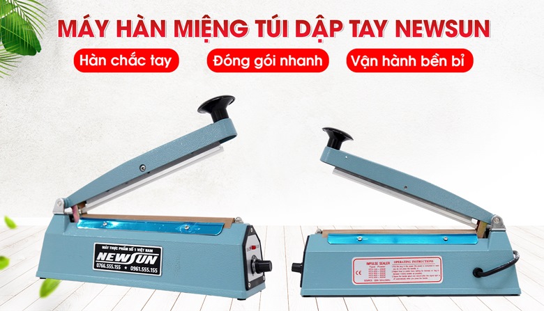 Máy hàn miệng túi dập tay