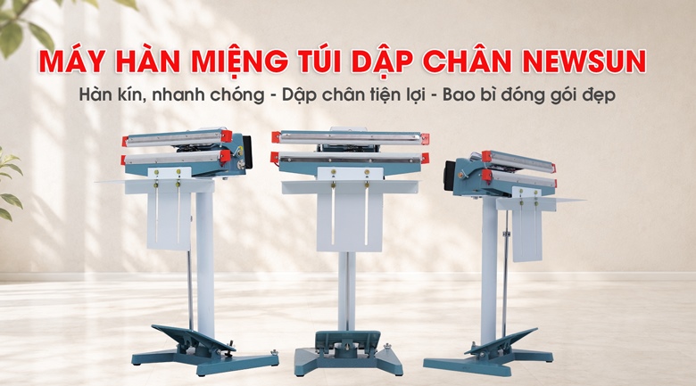 Máy hàn miệng túi dập chân