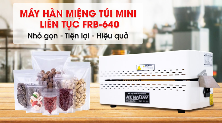 Máy hàn miệng túi mini liên tục FRB-640