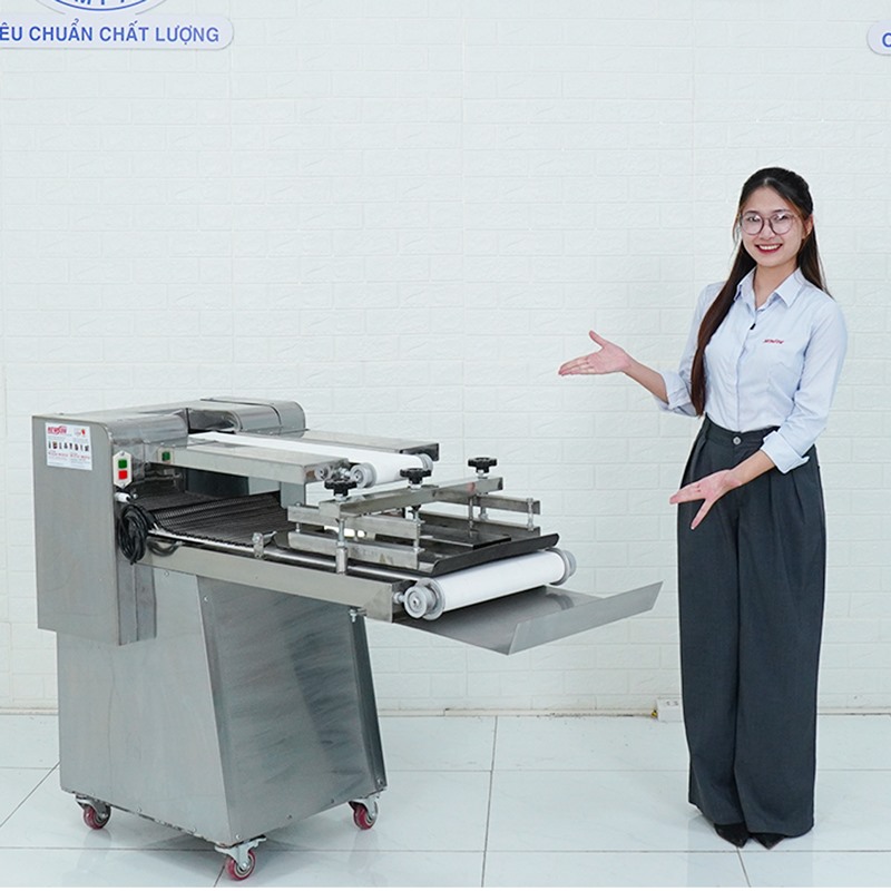 Máy se bột 2 băng tải 