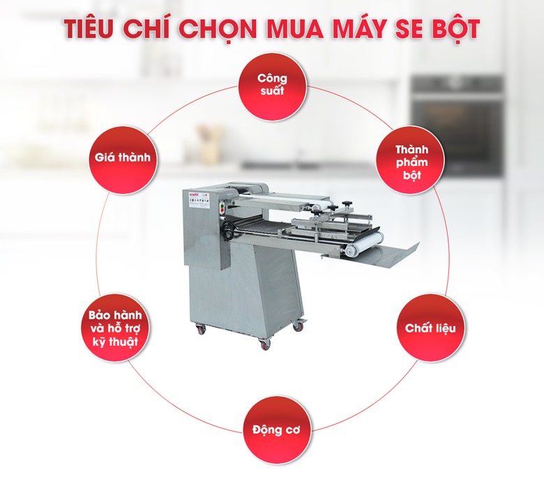 Tiêu chí chọn mua máy se bột mì chính hãng, chất lượng 