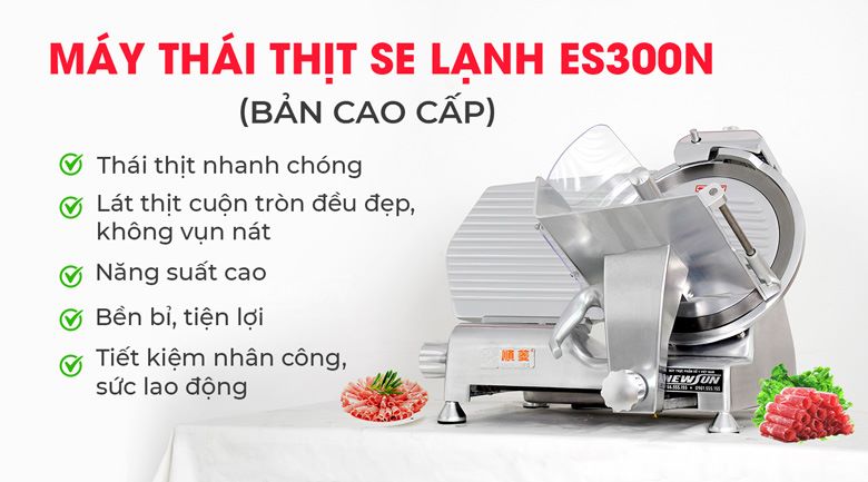 Máy thái thịt chín, thịt đông/se lạnh