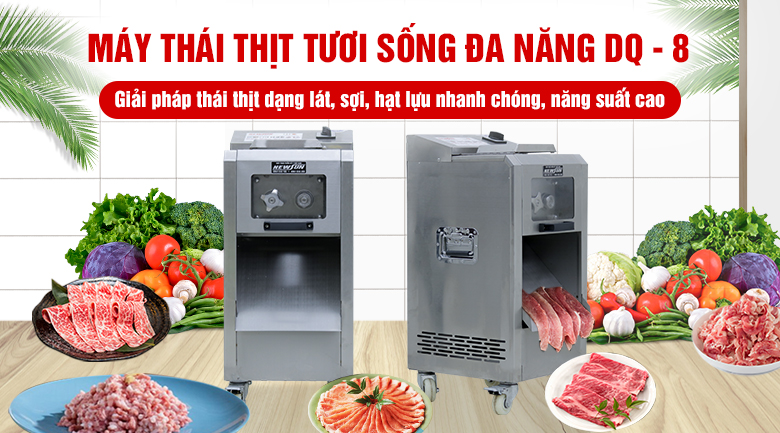 Máy thái thịt tươi sống công nghiệp DQ-8