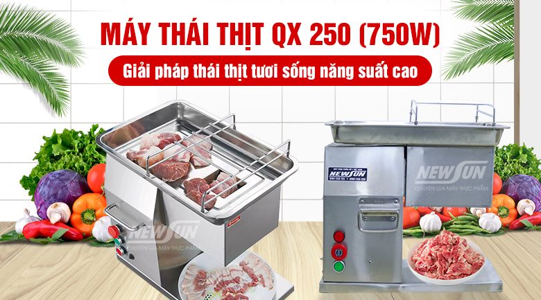 Máy thái thịt tươi sống QX-250
