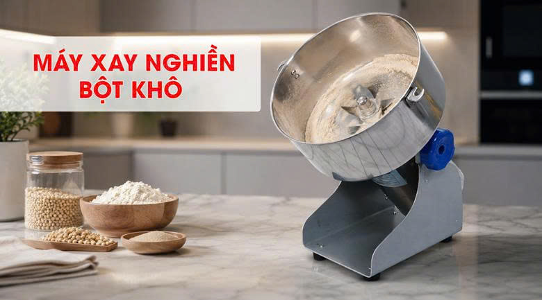 Máy xay nghiền bột khô