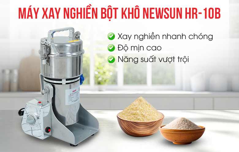 Máy nghiền bột ngũ cốc siêu mịn 0,5kg/mẻ HR-10B