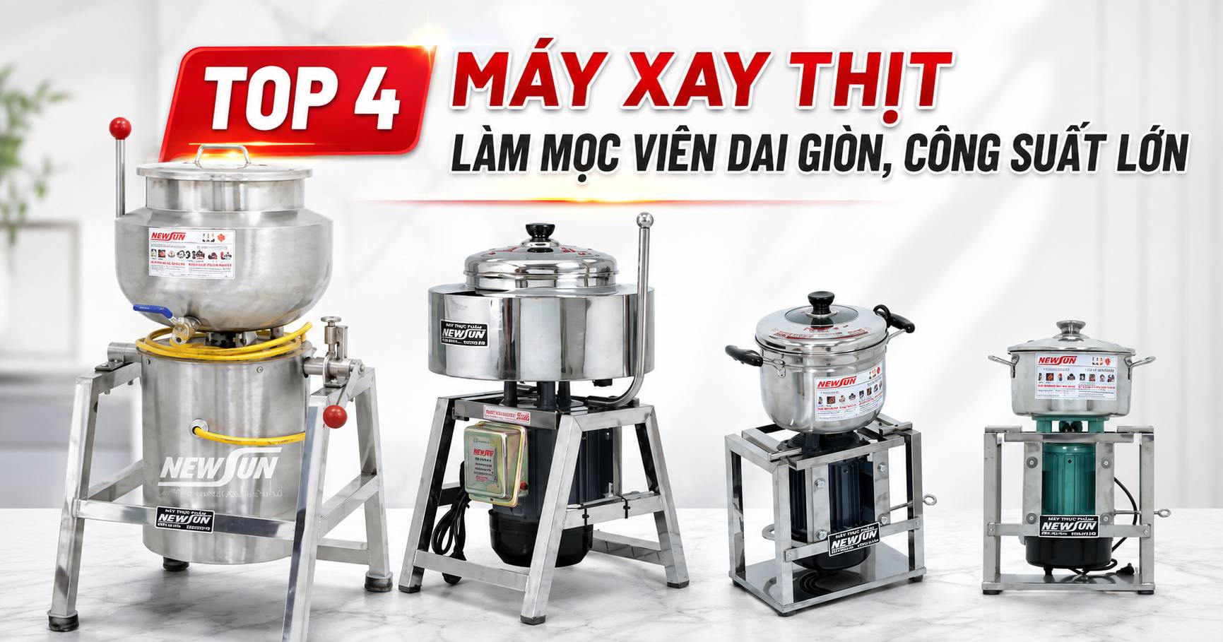 Top 4 máy xay thịt làm mọc viên dai giòn, công suất lớn