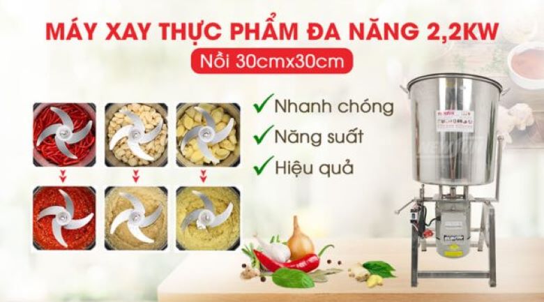 Với nhu cầu xay ở mức vừa phải, bạn nên cân nhắc lựa chọn máy xay thực phẩm đa năng 2.2KW