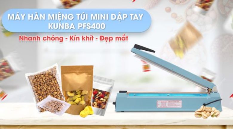 Máy hàn miệng túi dập tay PFS400