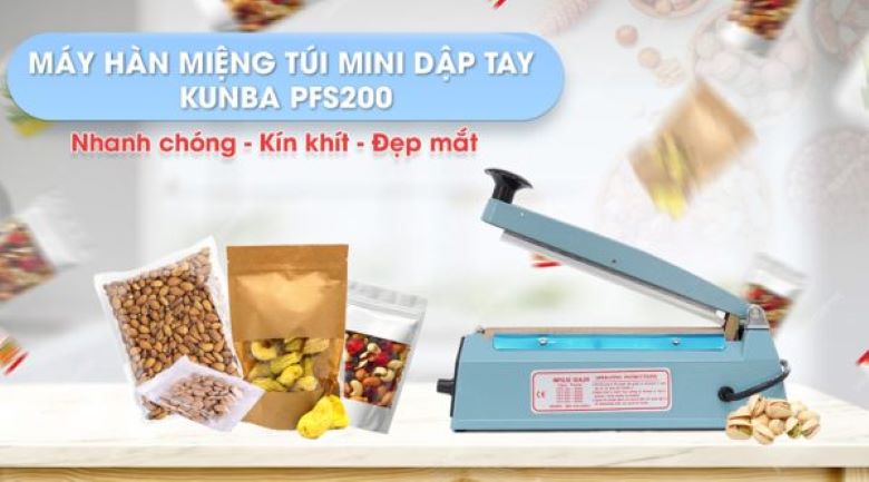 Máy hàn miệng túi dập tay PFS200