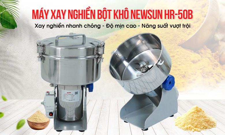 Máy nghiền bột ngũ cốc siêu mịn 2,5kg/mẻ HR-50B