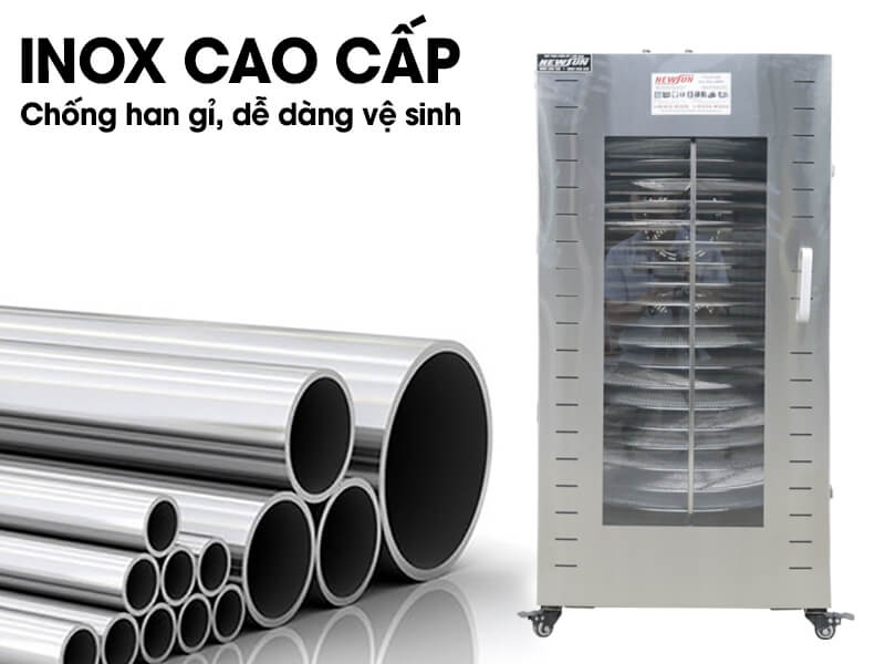 Nên chọn tủ có chất liệu Inox cao cấp, giúp hạn chế han gỉ