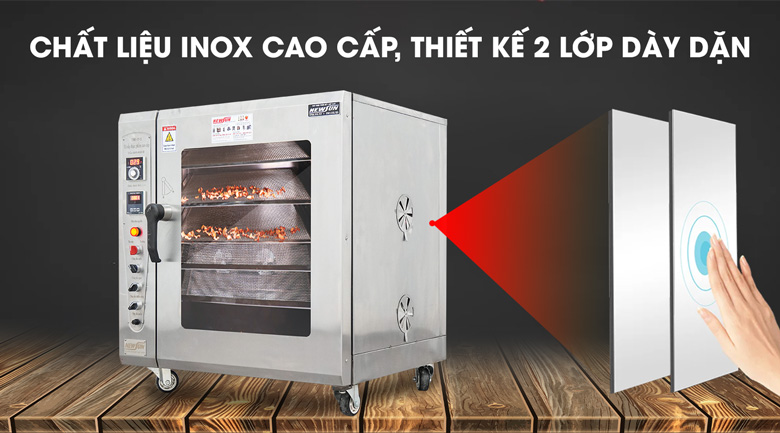 Nên lựa chọn những máy có chất liệu inox cao cấp, giúp hạn chế han gỉ khi sử dụng