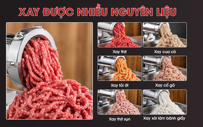 Khả năng xay đa năng nhiều nguyên liệu