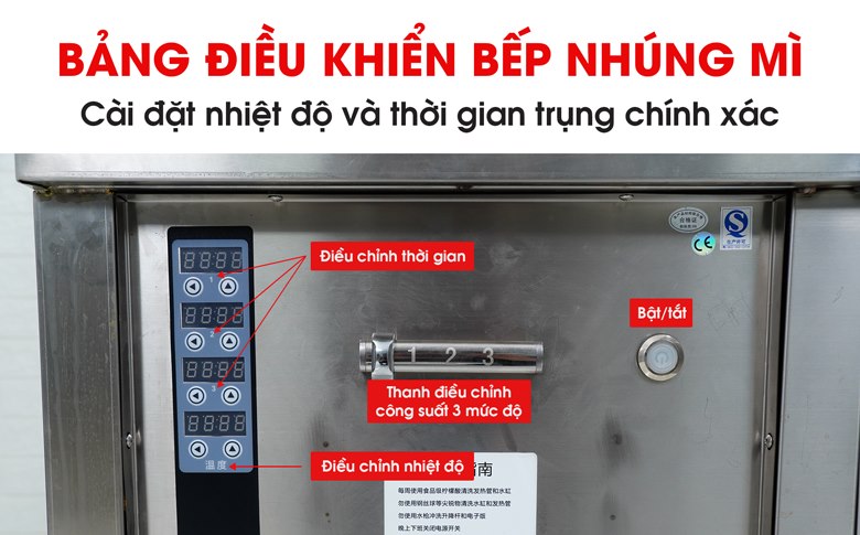 Bảng điều khiển bếp nhúng mì phở nâng