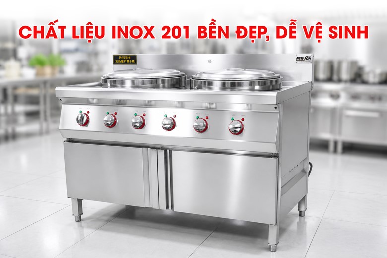 Chất liệu inox bền đẹp, dễ vệ sinh 