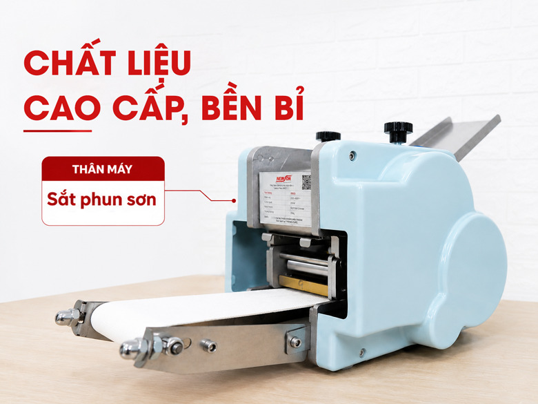 Thân máy được chế tạo từ sắt phun sơn cao cấp