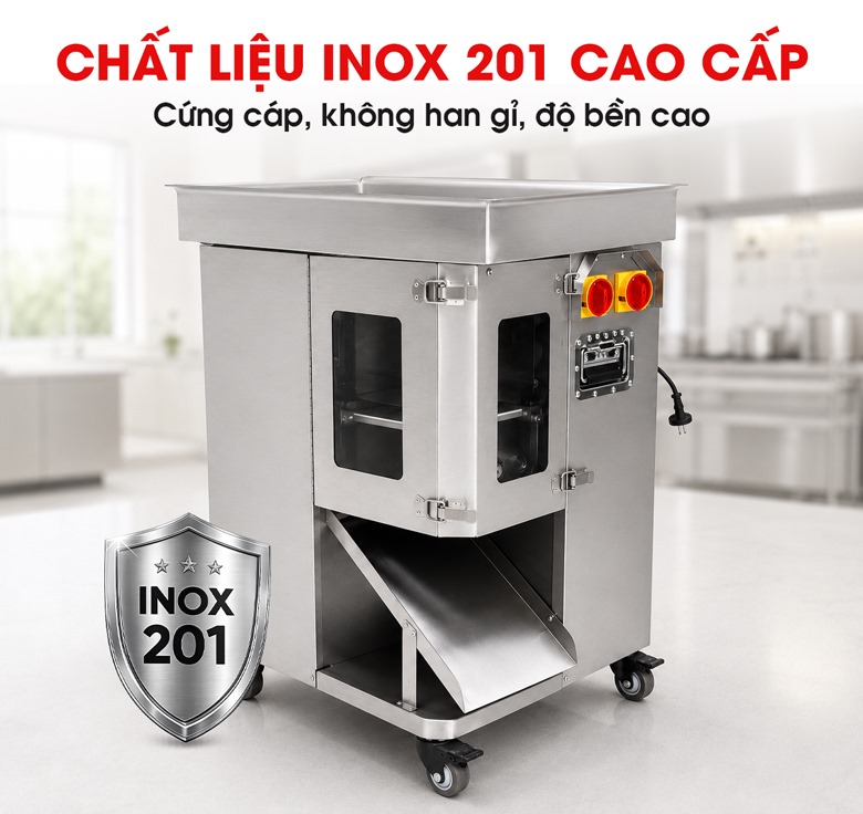 Kết cấu chắc chắn, chất liệu inox 201 có độ bền cao  