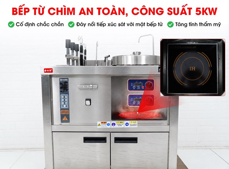 Bộ nồi được tích hợp 2 nồi soup