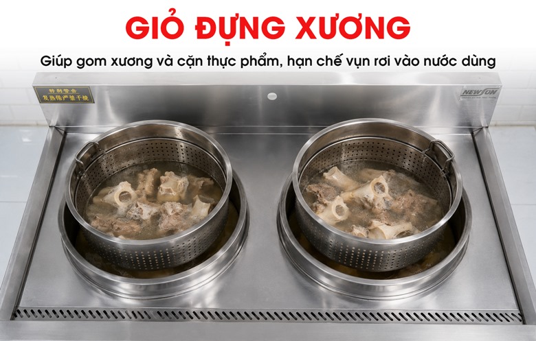 Mỗi bếp sẽ đi kèm với 1 giỏ đựng xương
