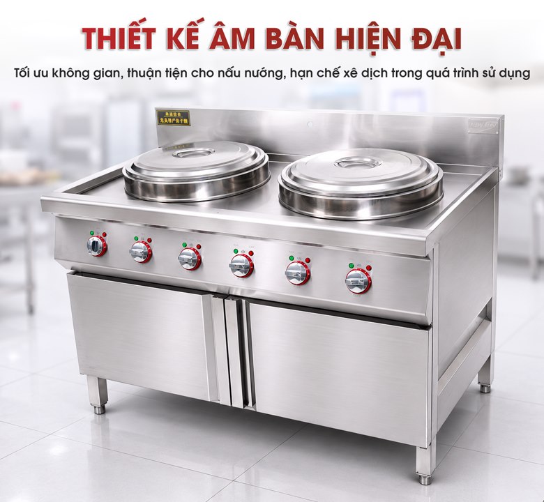 Thiết kế âm bàn inox hiện đại
