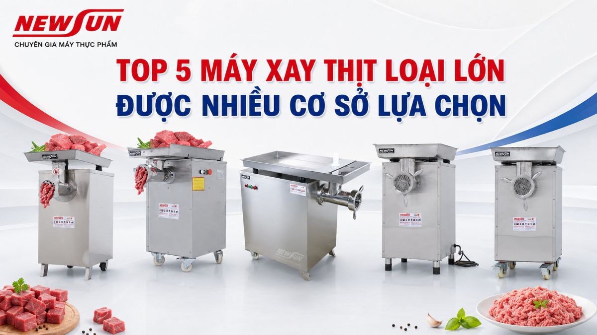 Top 5 máy xay thịt loại to công suất lớn, năng suất đến 650kg/h