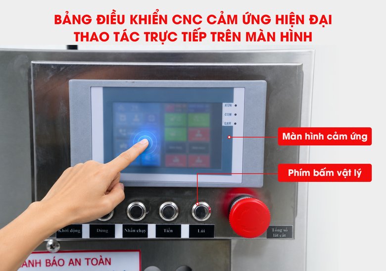 Bảng điều khiển công nghệ CNC hiện đại, dễ sử dụng