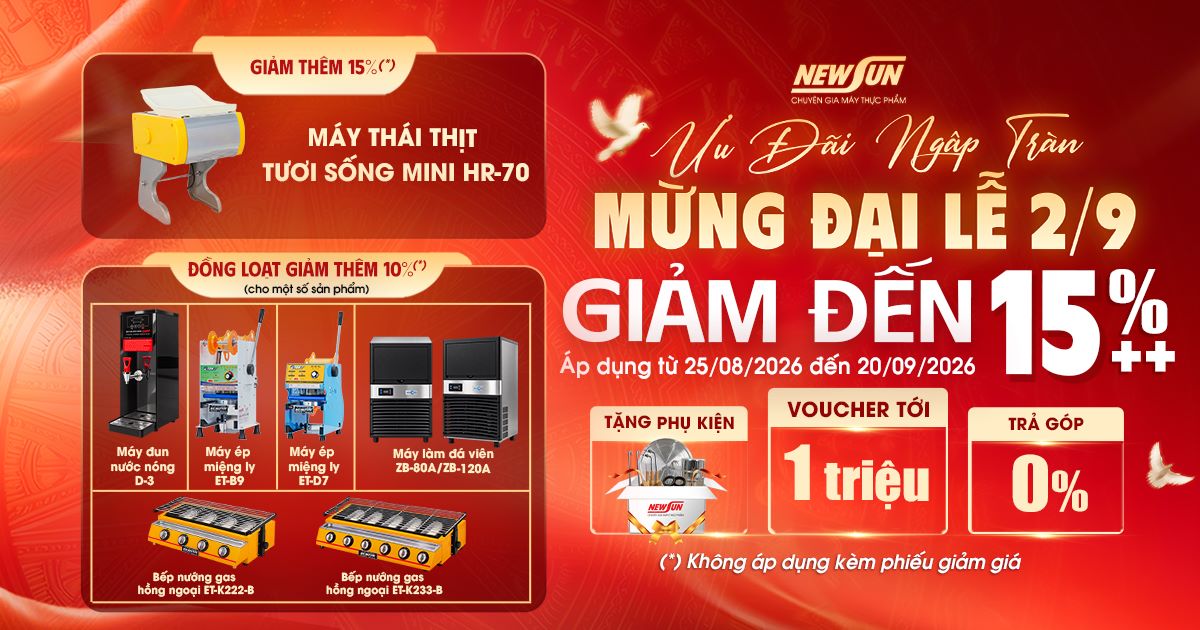 NEWSUN TUNG CHƯƠNG TRÌNH KHUYẾN MÃI QUỐC KHÁNH 02/09/2026