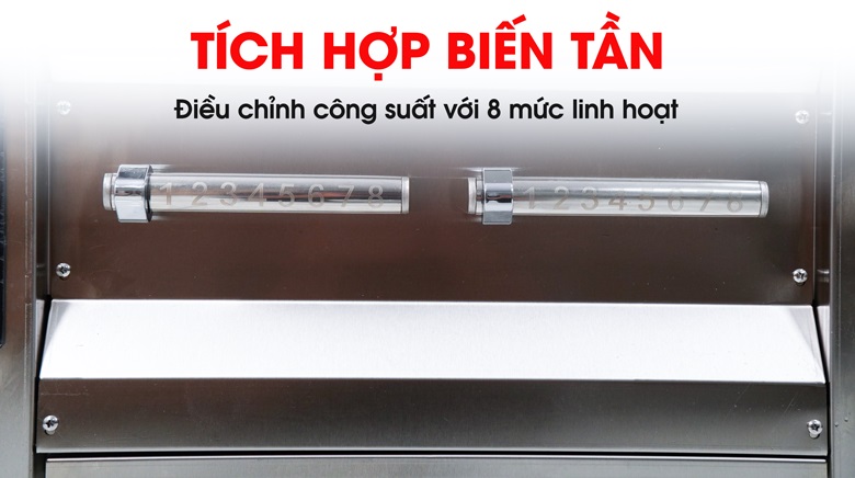 Điều chỉnh công suất với 8 mức linh hoạt