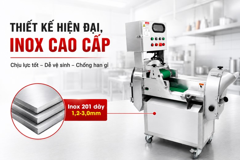 Thiết kế hiện đại, khung inox chắc chắn, độ bền lên tới 10 năm