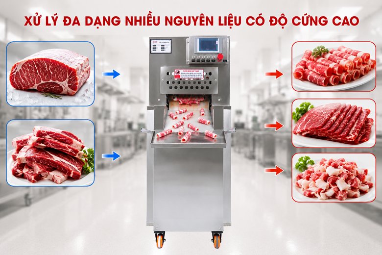 Máy xử lý đa dạng nguyên liệu