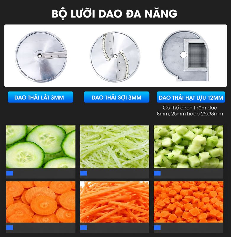 Bộ lưỡi dao đa năng với nhiều kích cỡ khác nhau