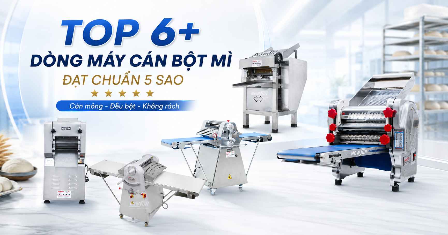 máy cán bột làm bánh mì