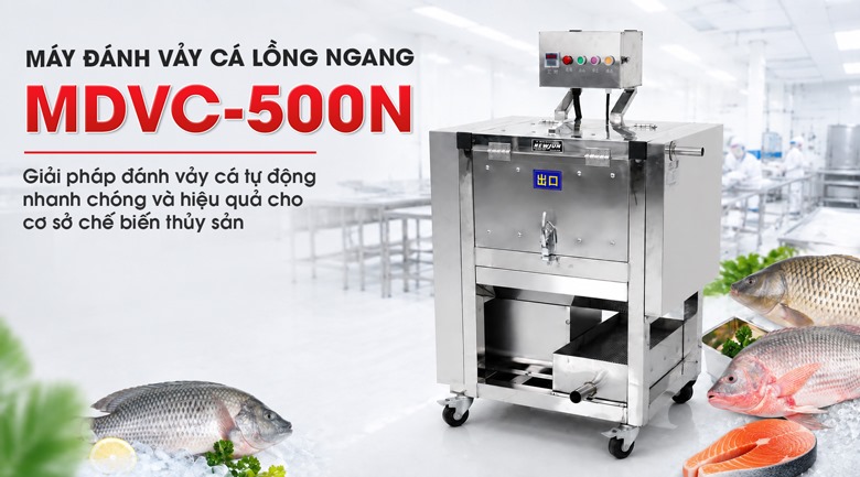 Máy đánh vảy cá lồng ngang MDVC-500N