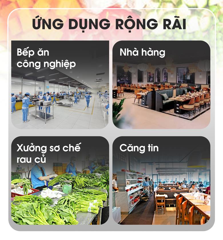 Ứng dụng rộng rãi trong sản xuất 